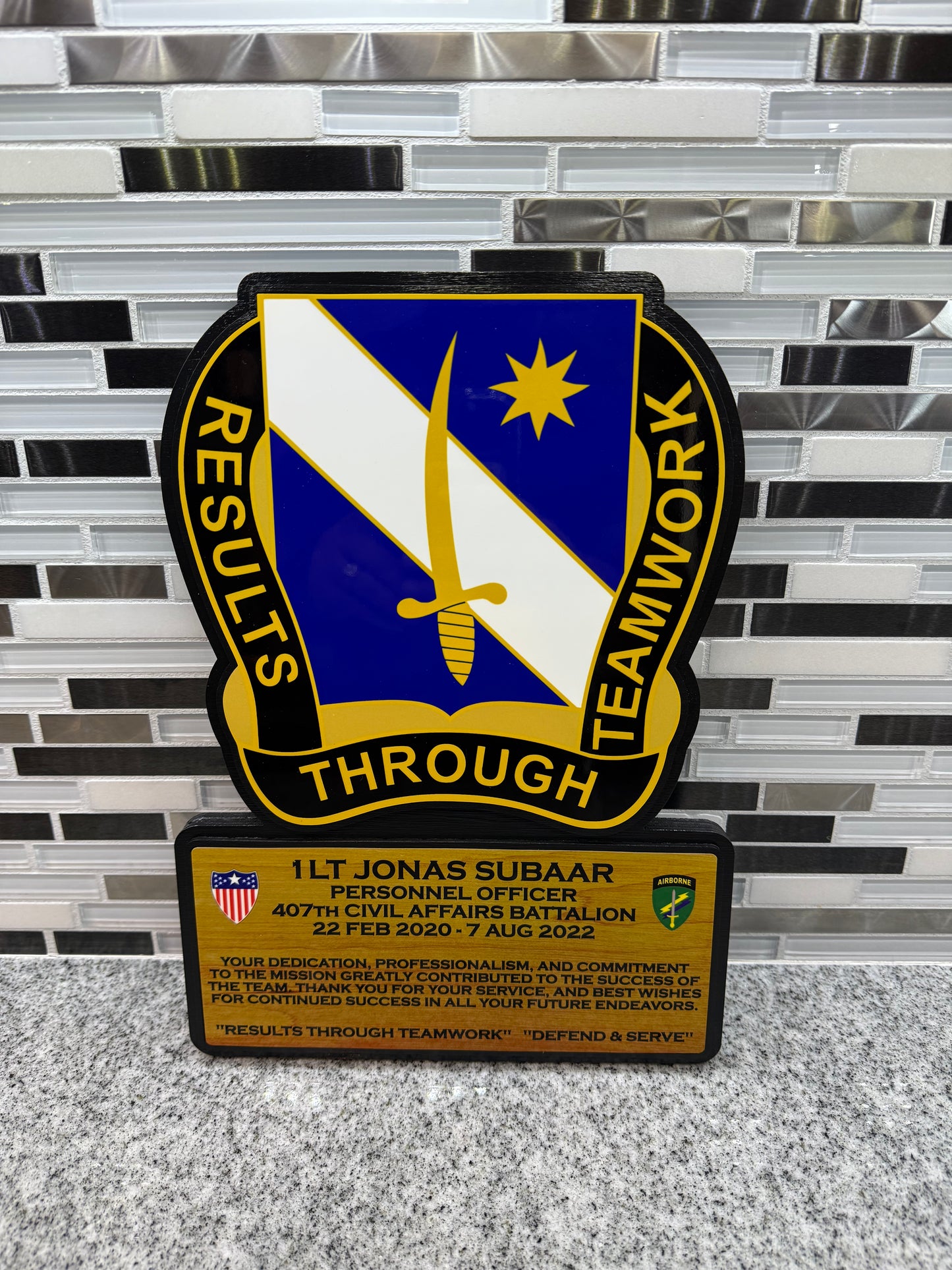 Farewell Plaques