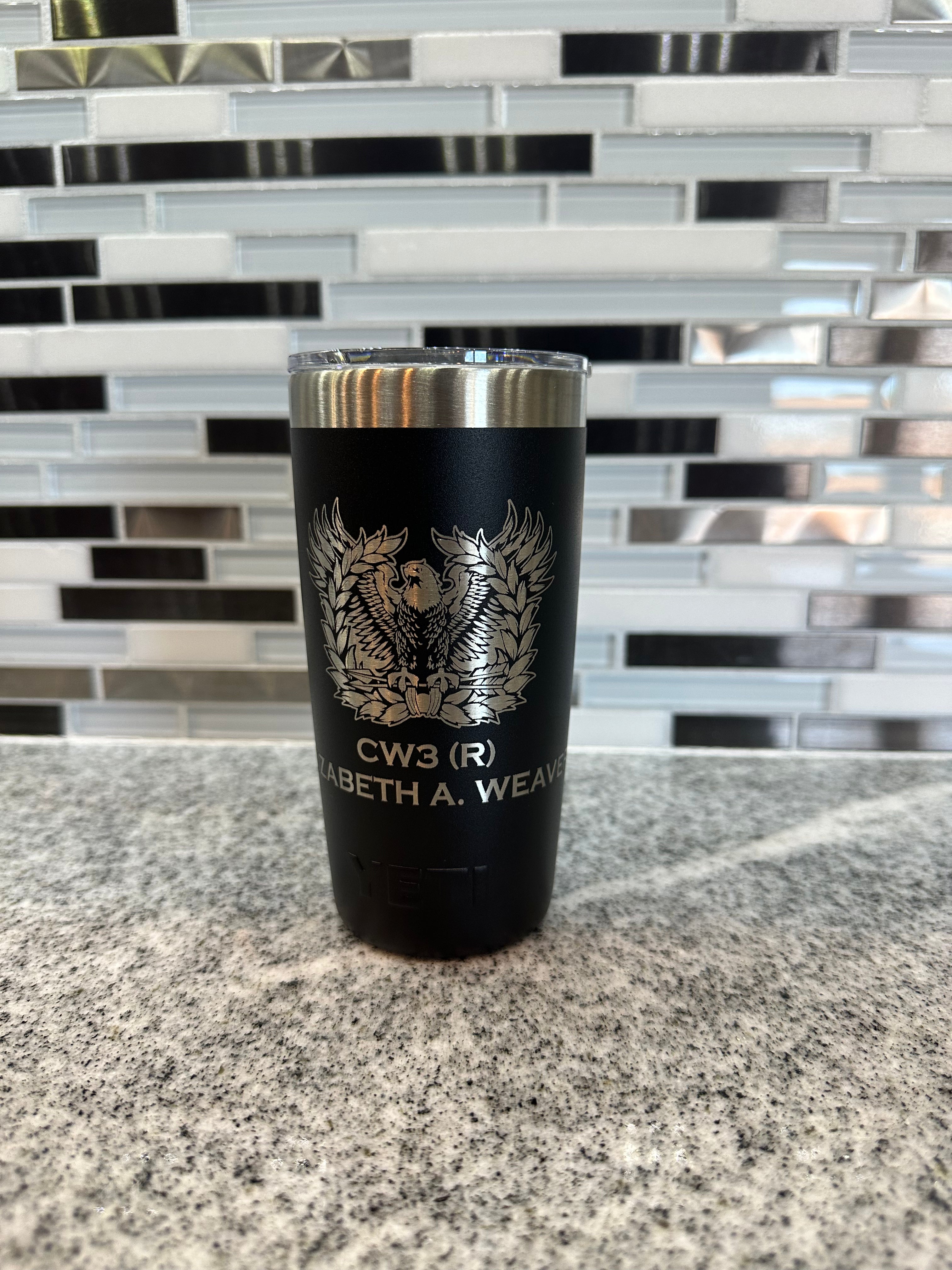 Laser Engraved Authentic Yeti Tumbler - newest KILLIN' IT