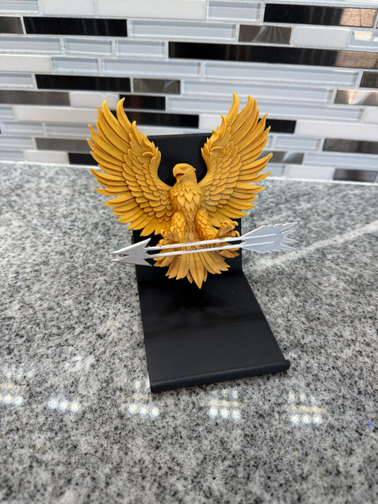 3D Gold Eagle Rising Phone Holder