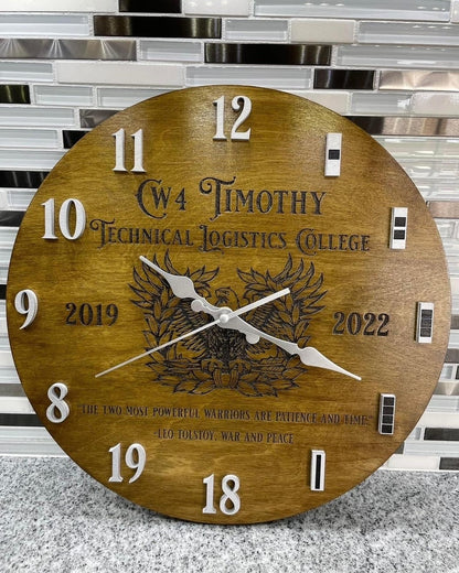 Laser-Engraved Clocks